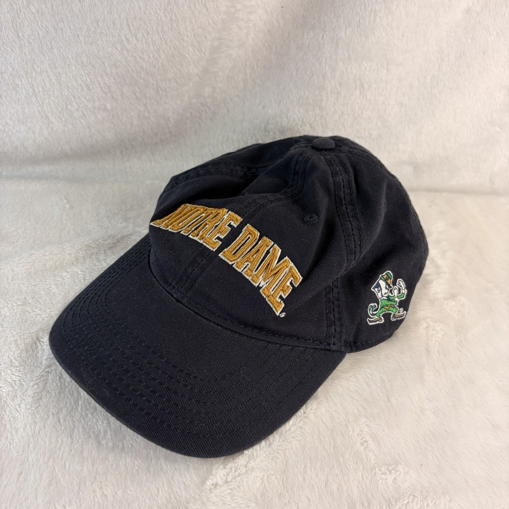 Vintage Notre Dame Fighting Irish Hat Legacy 92 Baseball Cap Leprechaun Mascot